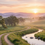 Paysage apaisant illustrant la sérénité apportée par un contrat obsèques